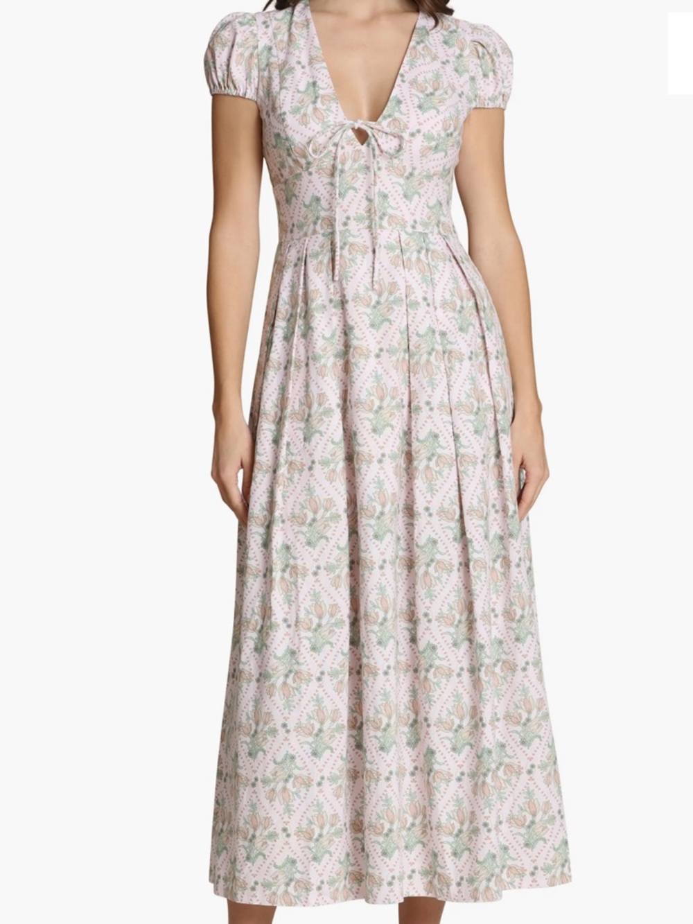 Avec Les Filles Fit & Flare Linen Blend Maxi Dress